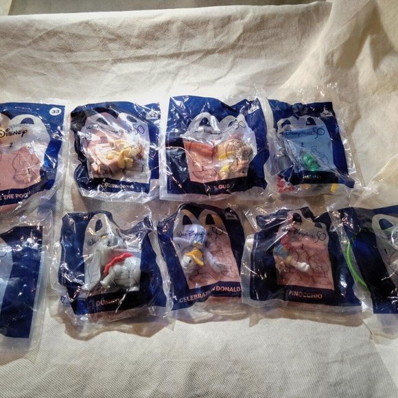 Disney Toys Mcdonalds Happy Meal Toys Disney 5th Anniversary Set Of